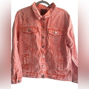 Coral Denim Jacket